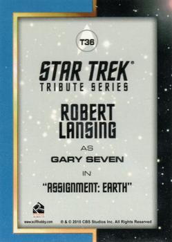 2011 Rittenhouse Star Trek: Remastered Original Series - Tributes #T36 Robert Lansing Back