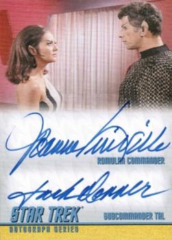2011 Rittenhouse Star Trek: Remastered Original Series - Double Autographs #DA17 Joanne Linville / Jack Donner Front