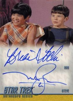 2011 Rittenhouse Star Trek: Remastered Original Series - Double Autographs #DA19 Brian Tochi / Melvin Caesar Belli Front
