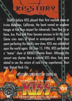 1998 Cornerstone Kiss Series Two - Blue Foil #122 Shortly before KISS played their first reunion Back