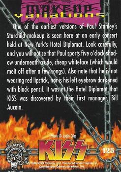 1998 Cornerstone Kiss Series Two - Blue Foil #125 One of the earliest versions of Paul Stanley's Back