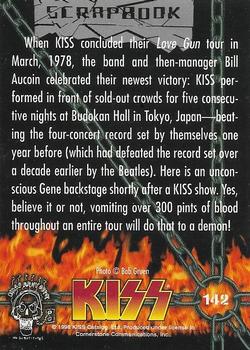 1998 Cornerstone Kiss Series Two - Red Foil #142 When KISS concluded their Love Gun tour in Mar Back