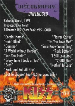 1998 Cornerstone Kiss Series Two - Red Foil #177 Unplugged Back