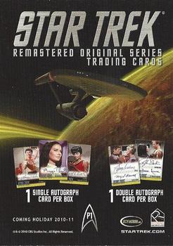 2011 Rittenhouse Star Trek: Remastered Original Series - Promos #P1 U.S.S. Enterprise Back