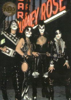 1997 Cornerstone Kiss Series One - Gold Foil #23 In October 1974, Hotter Than Hell hit record Front