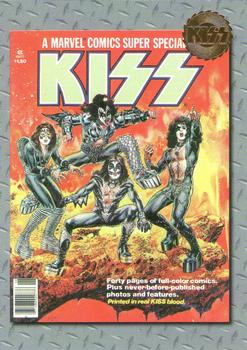 1997 Cornerstone Kiss Series One - Gold Foil #42 The same day Love Gun was released, Marvel C Front