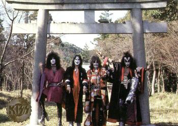 1997 Cornerstone Kiss Series One - Gold Foil #47 In March 1978, KISS returned to Japan to est Front