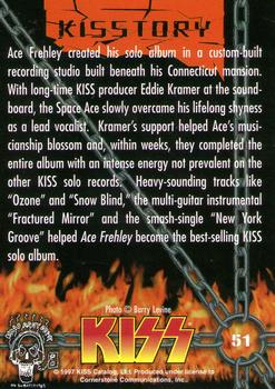 1997 Cornerstone Kiss Series One - Gold Foil #51 Ace Frehley created his solo album in a cust Back