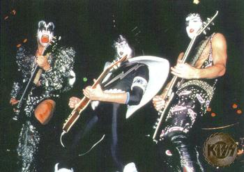 1997 Cornerstone Kiss Series One - Gold Foil #56 With Peter Criss' absence from the studio, r Front