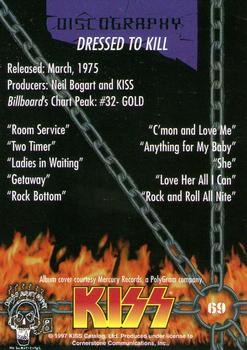 1997 Cornerstone Kiss Series One - Gold Foil #69 Dressed To Kill Back
