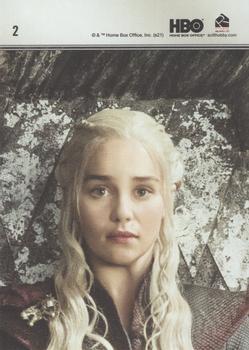 2021 Rittenhouse Game of Thrones Iron Anniversary Series 1 #2 Daenerys Targaryen Back