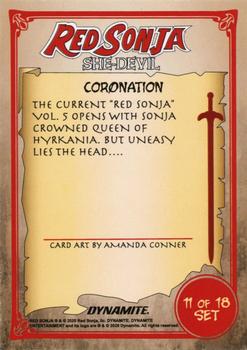 2020 Dynamite Red Sonja She-Devil #11 Coronation Back