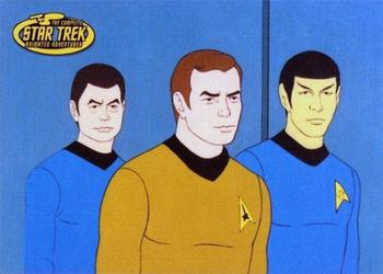 2003 Rittenhouse Star Trek: The Complete Star Trek: Animated Adventures  - Promos #P3 Dr. McCoy / Captain Kirk / Spock Front
