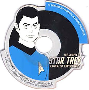 2003 Rittenhouse Star Trek: The Complete Star Trek: Animated Adventures  - Die Cut CD-ROMs Box Toppers #NNO Dr. McCoy Front