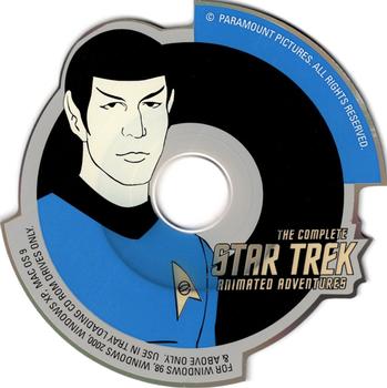2003 Rittenhouse Star Trek: The Complete Star Trek: Animated Adventures  - Die Cut CD-ROMs Box Toppers #NNO Spock Front