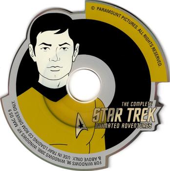 2003 Rittenhouse Star Trek: The Complete Star Trek: Animated Adventures  - Die Cut CD-ROMs Box Toppers #NNO Sulu Front