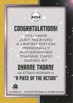 2013 Rittenhouse Star Trek The Original Series Heroes and Villains - Autographs #A254 Dyanne Thorne Back