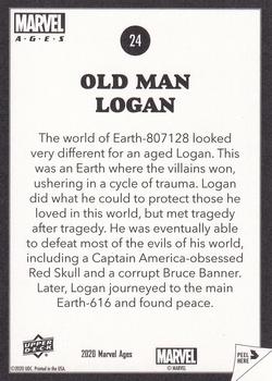 2020 Upper Deck Marvel Ages - Low Series Stickers #24 Old Man Logan Back
