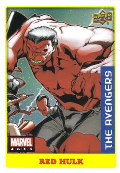 2020 Upper Deck Marvel Ages - Low Series Stickers #28 Red Hulk Front