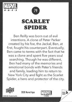 2020 Upper Deck Marvel Ages - Low Series Stickers #79 Scarlet Spider Back