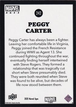 2020 Upper Deck Marvel Ages - High Series Foil Board #242 Peggy Carter Back
