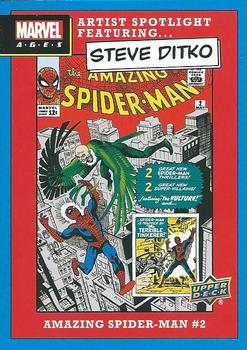 2020 Upper Deck Marvel Ages - Artist Spotlight featuring Steve Ditko #ASF-2 Amazing Spider-Man #2 Front
