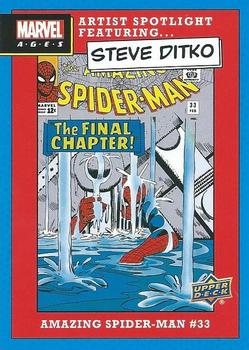 2020 Upper Deck Marvel Ages - Artist Spotlight featuring Steve Ditko #ASF-7 Amazing Spider-Man #33 Front