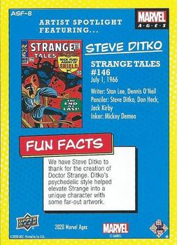 2020 Upper Deck Marvel Ages - Artist Spotlight featuring Steve Ditko #ASF-8 Strange Tales #146 Back