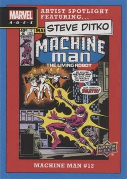 2020 Upper Deck Marvel Ages - Artist Spotlight featuring Steve Ditko #ASF-9 Machine Man #12 Front