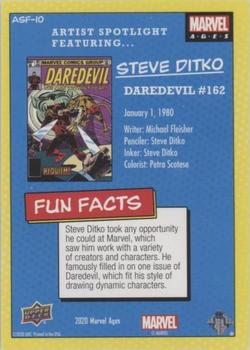 2020 Upper Deck Marvel Ages - Artist Spotlight featuring Steve Ditko #ASF-10 Daredevil #162 Back