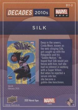 2020 Upper Deck Marvel Ages - Decades 2010s #D11-3 Silk Back