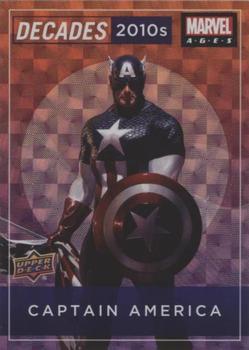 2020 Upper Deck Marvel Ages - Decades 2010s #D11-6 Captain America Front