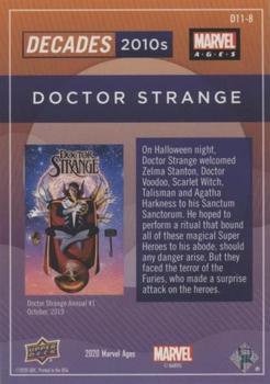 2020 Upper Deck Marvel Ages - Decades 2010s #D11-8 Doctor Strange Back