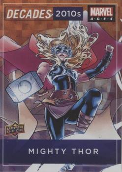 2020 Upper Deck Marvel Ages - Decades 2010s #D11-10 Mighty Thor Front