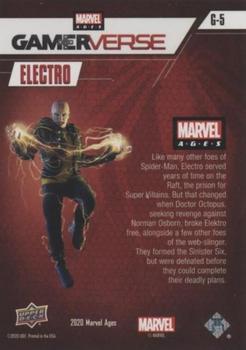 2020 Upper Deck Marvel Ages - Gamerverse #G-5 Electro Back