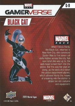 2020 Upper Deck Marvel Ages - Gamerverse #G-9 Black Cat Back