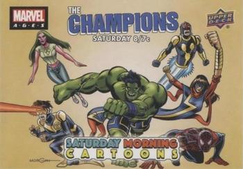 2020 Upper Deck Marvel Ages - Saturday Morning Cartoons #SMC-6 Champions Front