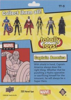 2020 Upper Deck Marvel Ages - Totally Toys #TT-5 Captain America Back