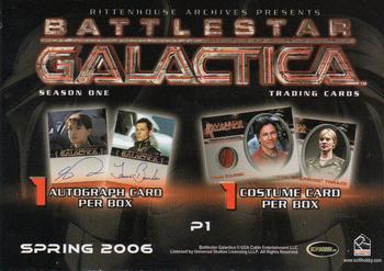 2006 Rittenhouse Battlestar Galactica Season One - Promos #P1 Boomer Back