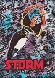 1986 Comic Images Official Marvel Universe Stickers #4 Storm Front