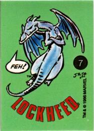 1986 Comic Images Official Marvel Universe Stickers #7 Lockheed Front