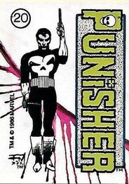 1986 Comic Images Official Marvel Universe Stickers #20 Punisher Front