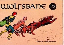 1986 Comic Images Official Marvel Universe Stickers #22 Wolfsbane Front