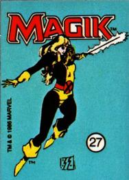 1986 Comic Images Official Marvel Universe Stickers #27 Magik Front