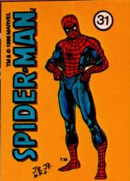 1986 Comic Images Official Marvel Universe Stickers #31 Spider-Man Front