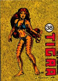 1986 Comic Images Official Marvel Universe Stickers #38 Tigra Front