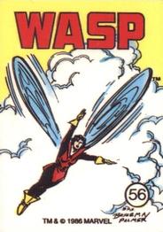 1986 Comic Images Official Marvel Universe Stickers #56 Wasp Front