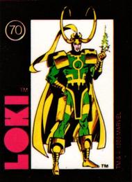 1986 Comic Images Official Marvel Universe Stickers #70 Loki Front