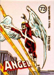 1986 Comic Images Official Marvel Universe Stickers #73 Angel Front