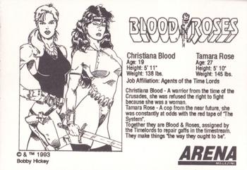 1993 Arena Magazine Promos #NNO Blood & Roses Back